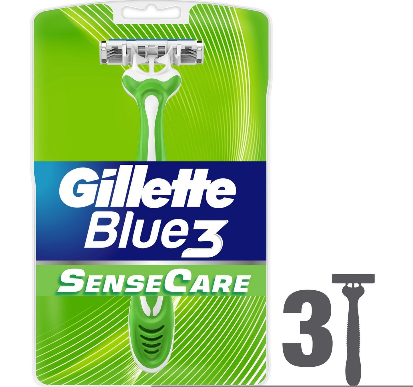 Gillette Blue3 Sensitive Care Men's Disposable Razors 3 pcs