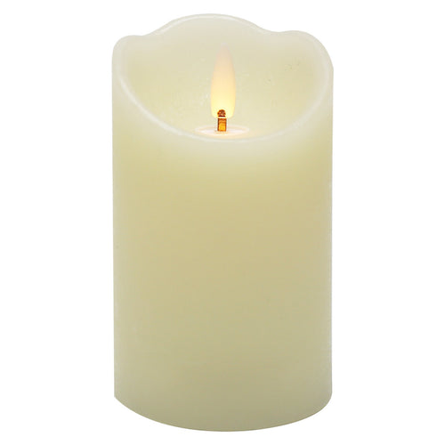 Maple Leaf Battery Operated LED Wax Candle 7.5x12.5cm