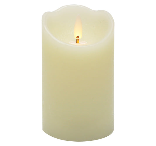 Maple Leaf Battery Operated LED Wax Candle 7.5x12.5cm