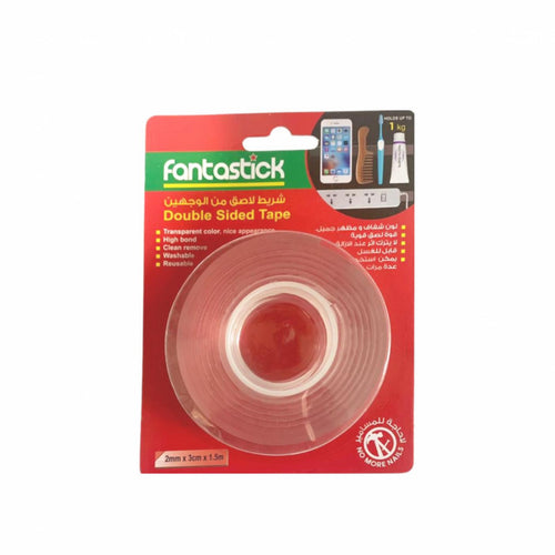 Fantastick Double-Sided Tape, 3 cm x 1.5m, Transparent, FK-TN-2315