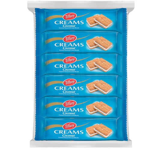 Tiffany Creams Coconut Cream Biscuits 24 x 80 g