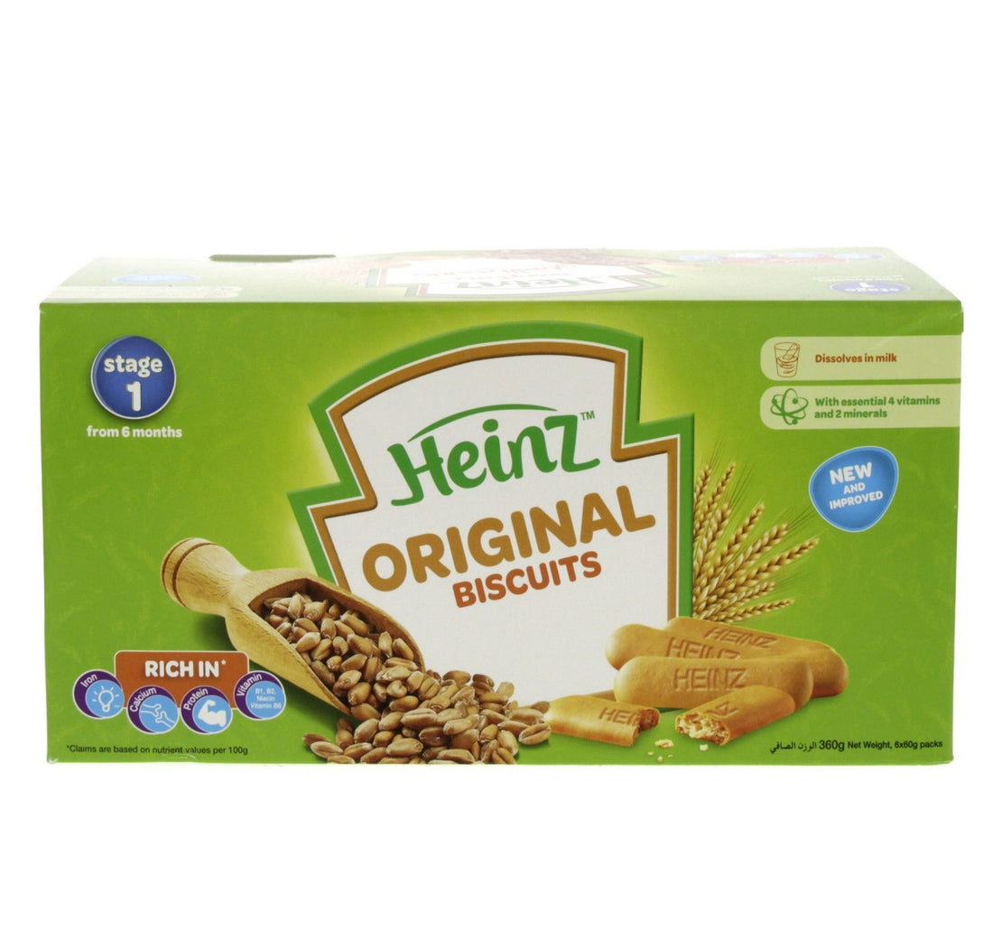 Heinz Original Baby Biscuits Stage 1 From 6 Months 6 x 60 g
