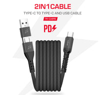Trands 2 In 1 Type-C to Type-C and USB Cable CA890