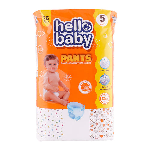 Hello Baby Diaper Pants Size 5 Maxi 11-18 kg 36 pcs