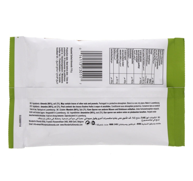 Wonderful Roasted Salted Almonds 115 g