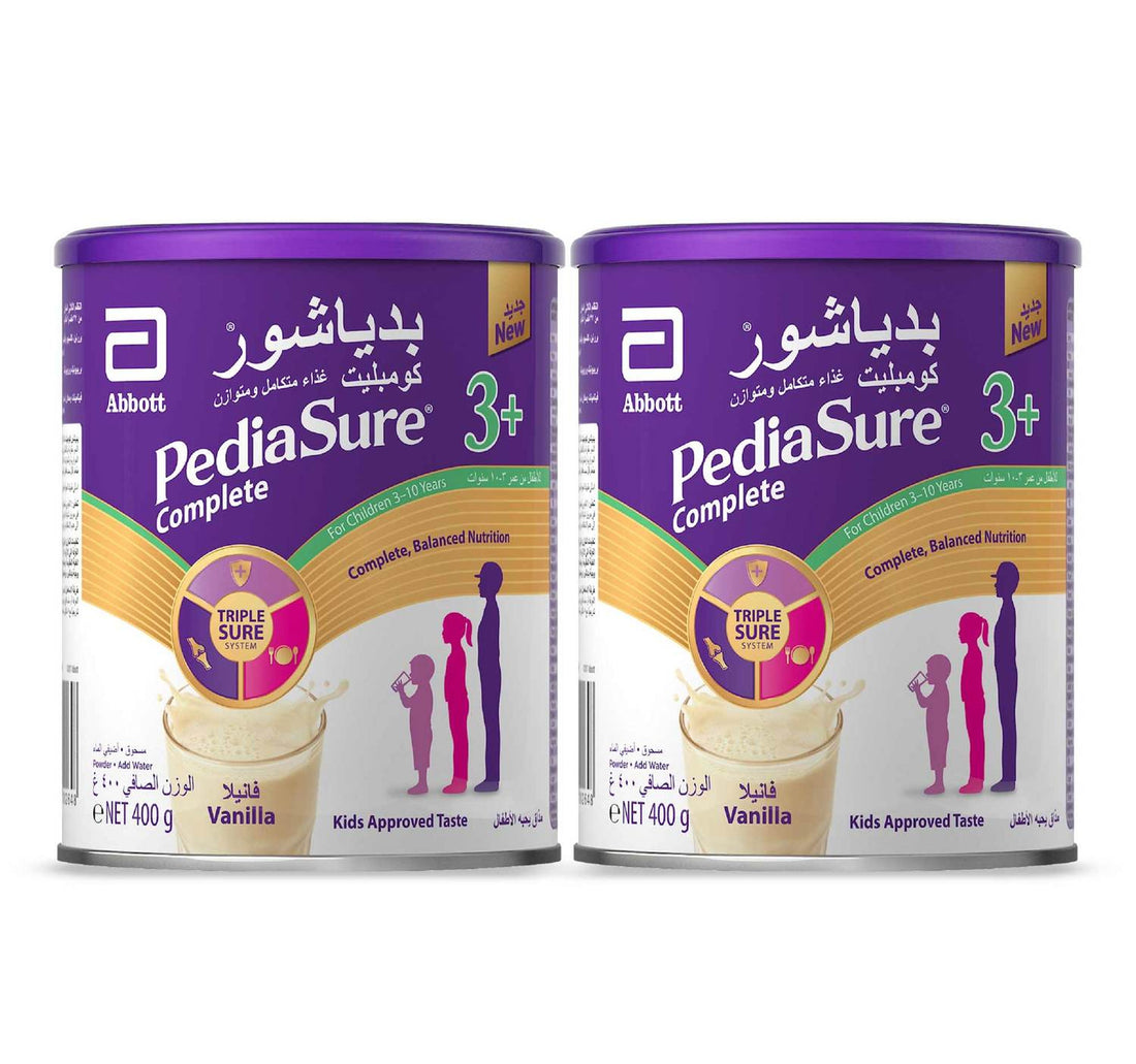 Pediasure Complete And Balanced Nutrition Vanilla Powder 3 + 3-10 Years 2 x 400 g