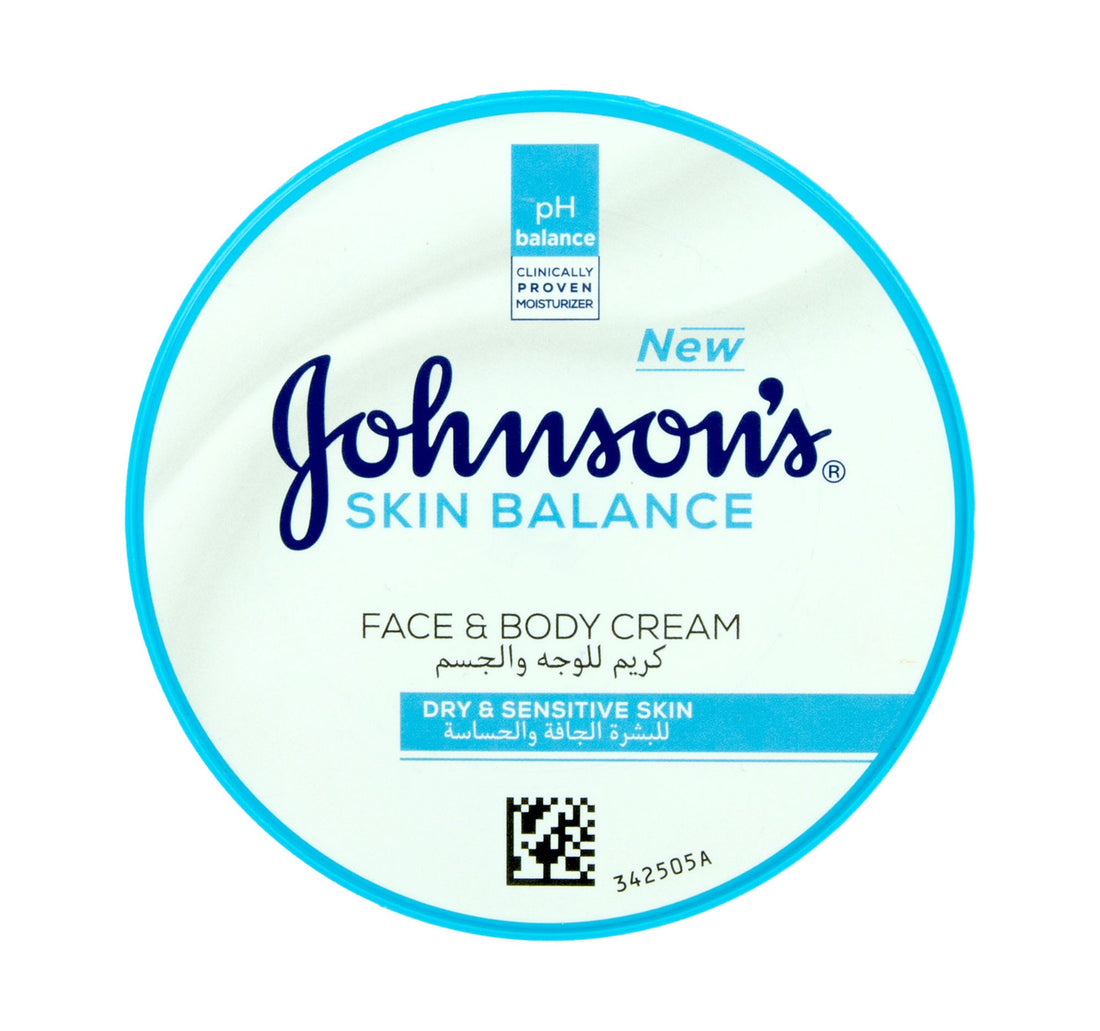 كريم جونسون لموازنة البشرة للوجه والجسم للبشرة الجافة والحساسة 200 مل