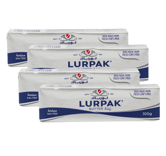 Lurpak Salted Butter Value Pack 4 x 100 g