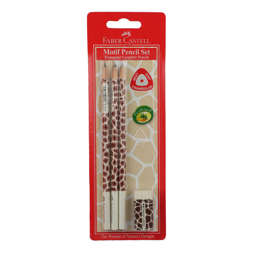 Faber-Castell Motif Pencil 3pcs + eraser 1pc 118391
