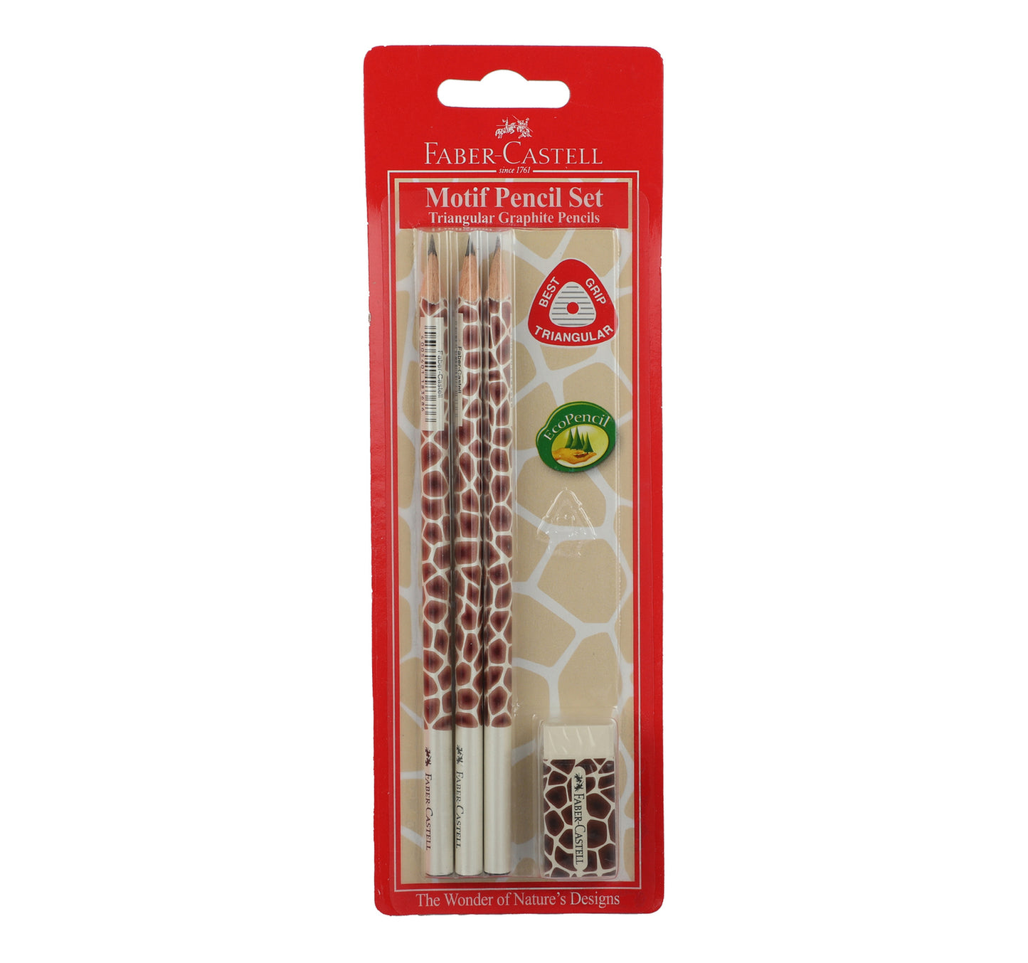 Faber-Castell Motif Pencil 3pcs + eraser 1pc 118391