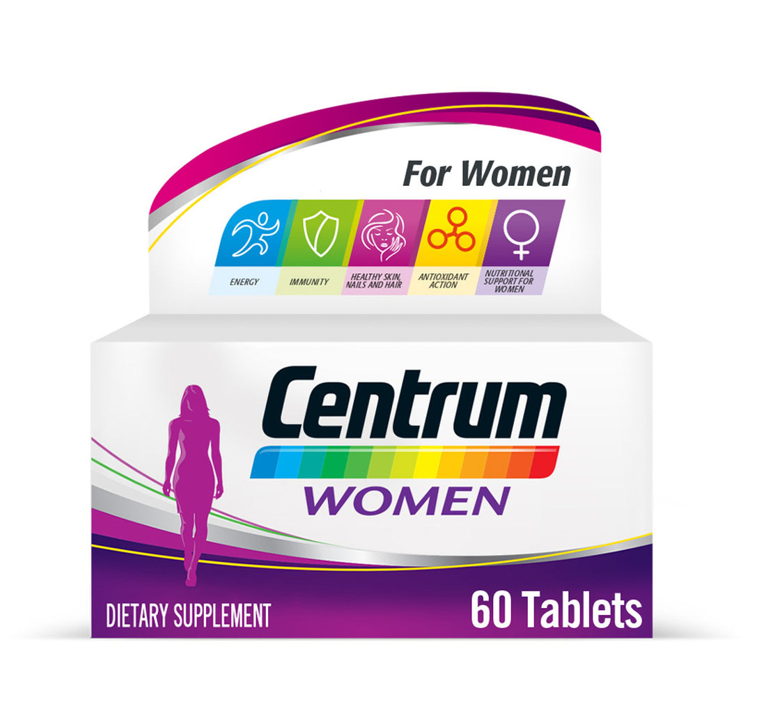 مكمل غذائي سنتروم للنساء 60 قطعة