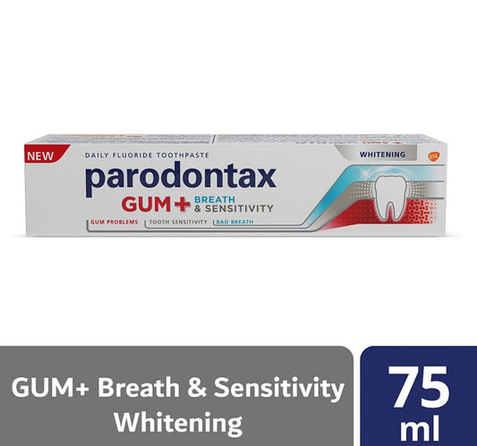Parodontax Whitening Gum + Breath & Sensitivity Toothpaste 75 ml