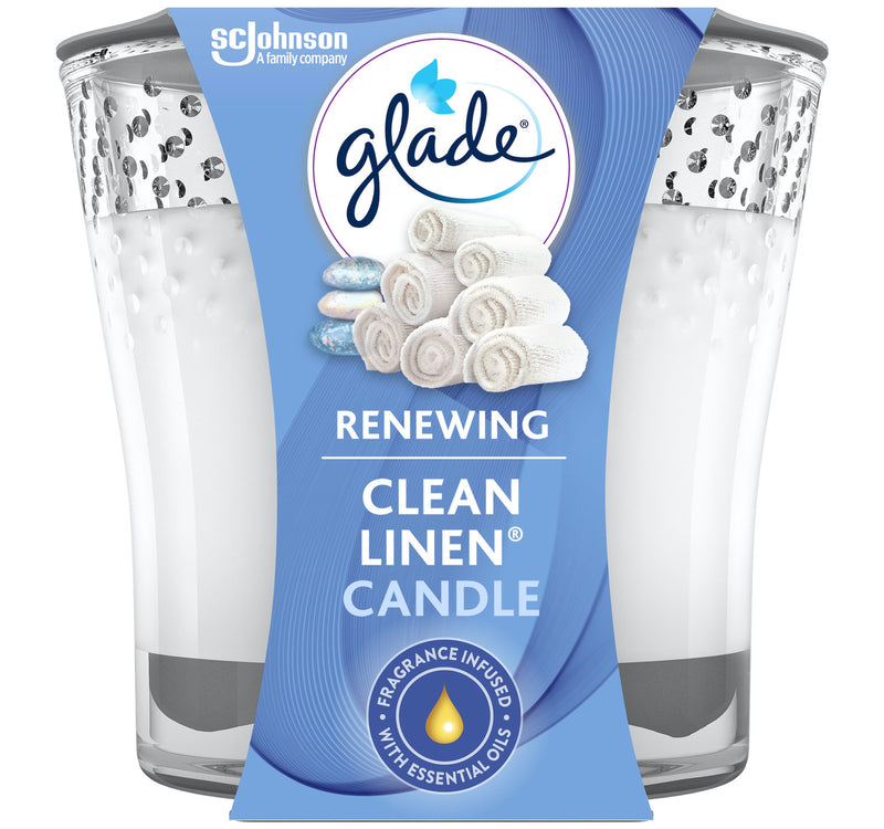 Glade Scented Candle Pure Clean Linen 96.3 g