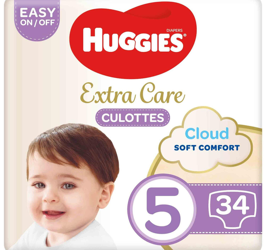 Huggies Extra Care Culottes Size 5 12-17 kg Diaper Pants 34 pcs