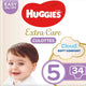 Huggies Extra Care Culottes Size 5 12-17 kg Diaper Pants 34 pcs