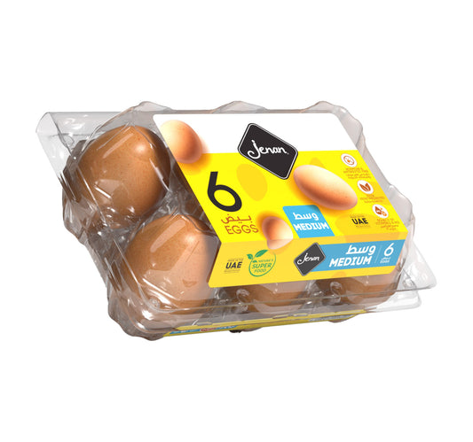 Jenan Brown Eggs Medium 6 pcs