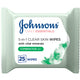 Johnson's 5in1 Daily Essentials Wipes Clear Skin Combination Skin 25 pcs