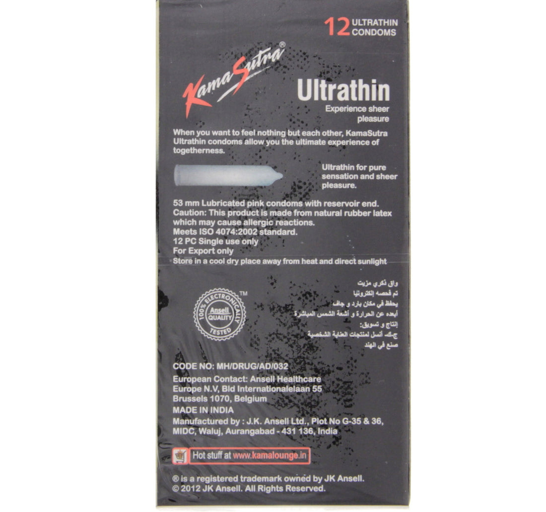 Kamasutra Ultrathin Condoms 12 pcs