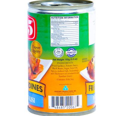 555 Fried Sardines With Tausi 155 g
