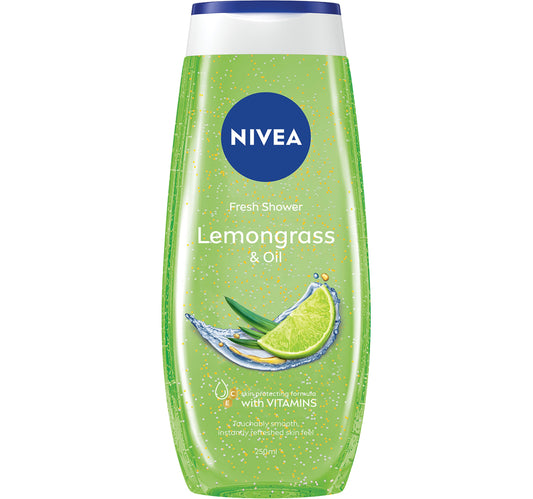 Nivea Lemongrass & Oil Shower Gel Caring Oil Pearls Lemongrass Scent 250 ml