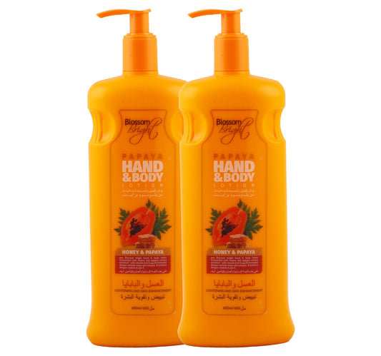 Blossom Hand & Body Lotion Papaya & Honey 2 x 600 ml