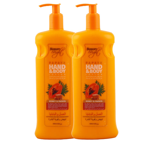 Blossom Hand & Body Lotion Papaya & Honey 2 x 600 ml