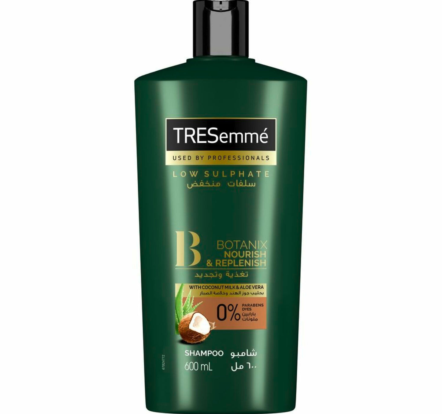 TRESemme Botanix Natural Nourish & Replenish Shampoo with Coconut Milk & Aloe Vera for Dry Hair 600 ml