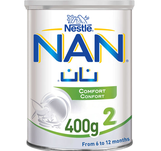 تركيبة نستله نان كومفورت 2 للمتابعة من عمر 6 إلى 12 شهرًا 400 جرام