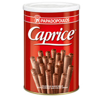 لفائف ويفر بابادوبولوس كابريس مع كريمة البندق والكاكاو 400 غرام