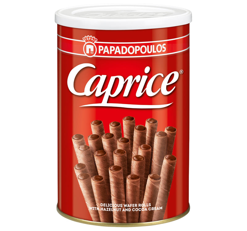 Papadopoulos Caprice Wafer Rolls with Hazelnut and Cocoa Cream 400 g