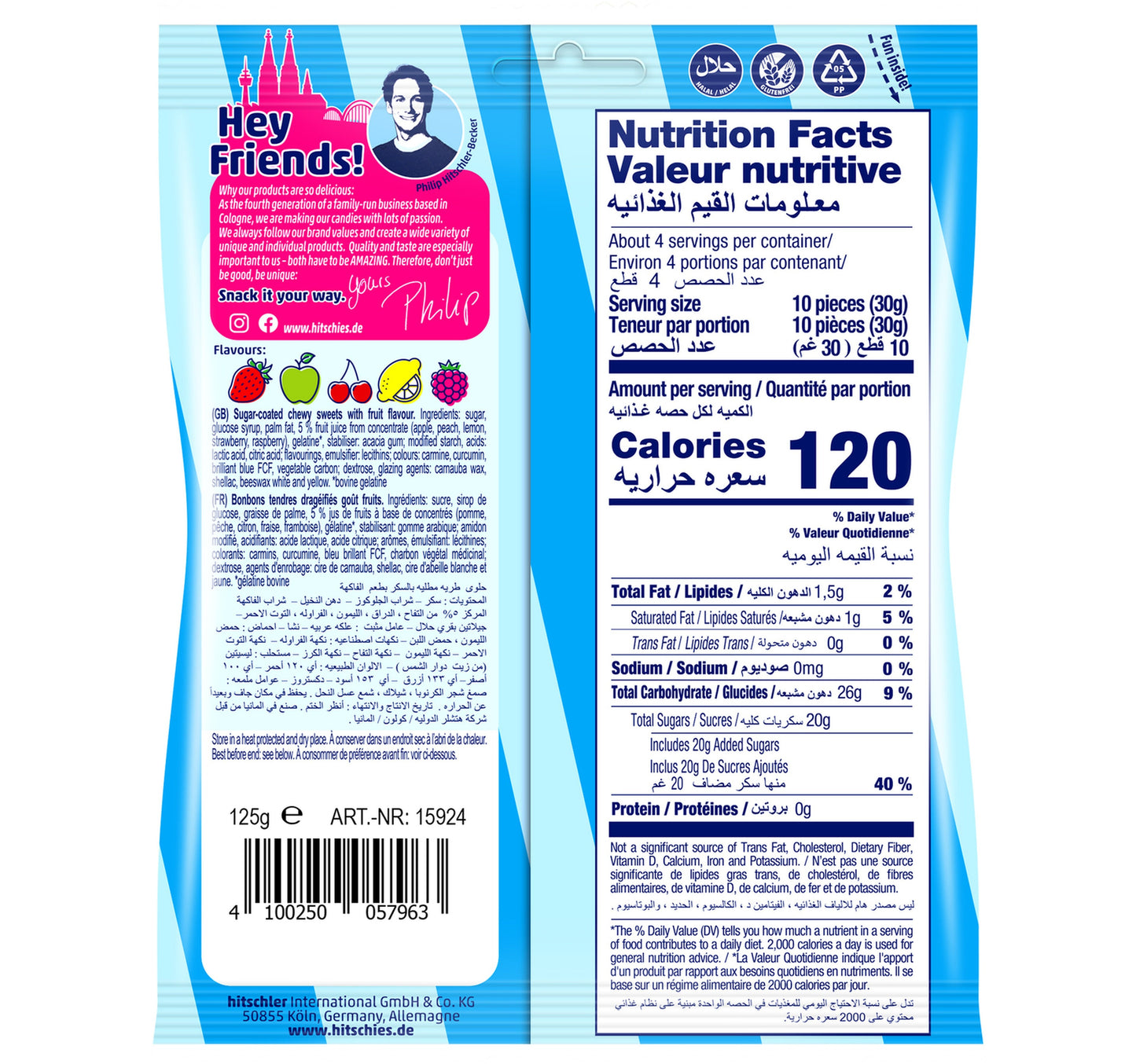 Hitschler Original Mix Chewy Candy 125 g