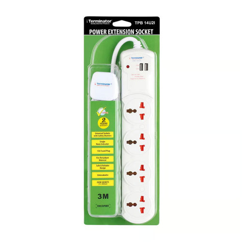 Terminator Extension Socket, 3m, 3000W, TPB 14U21