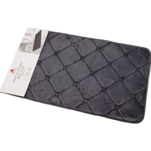 Maple Leaf Home Memory Foam Bath Mat, Assorted, SG302