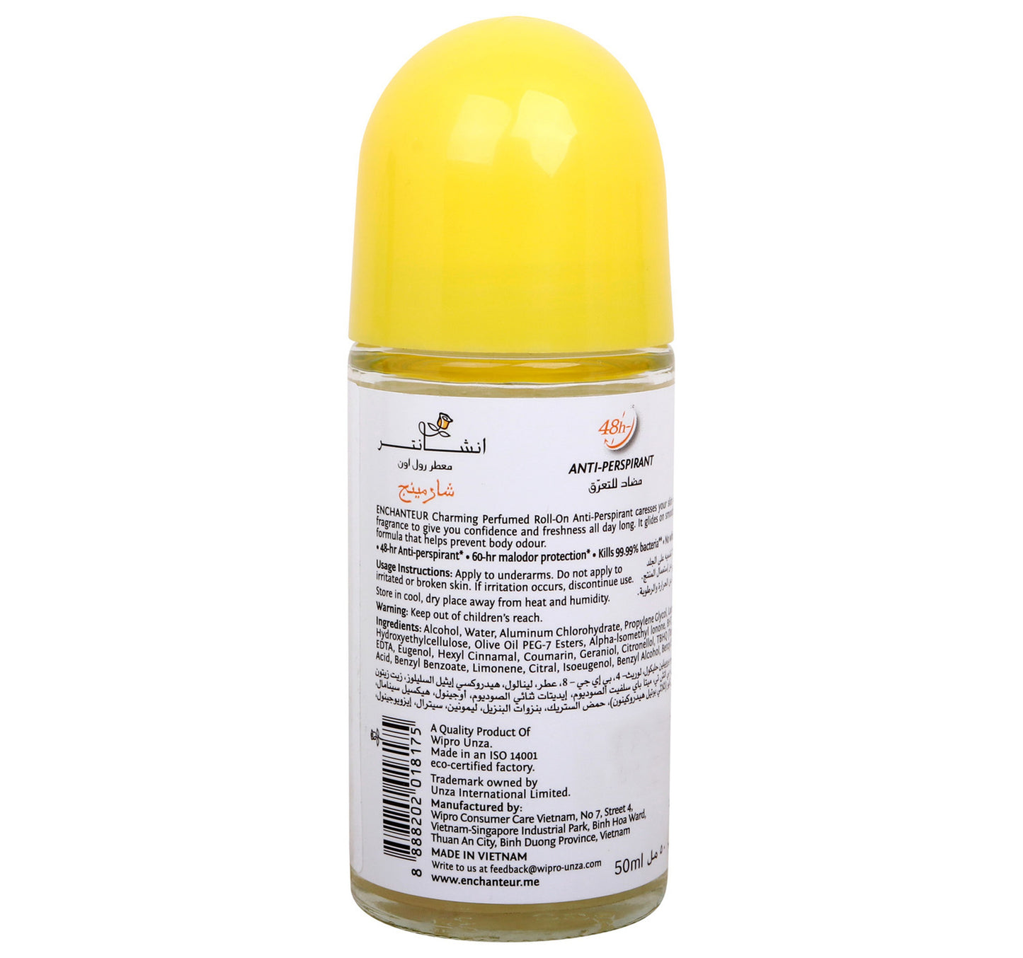 Enchanteur Charming Perfumed Deo Roll On 50 ml