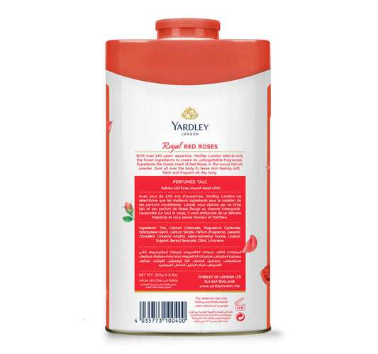 Yardley Red Rose Perfumed Talc 250 g