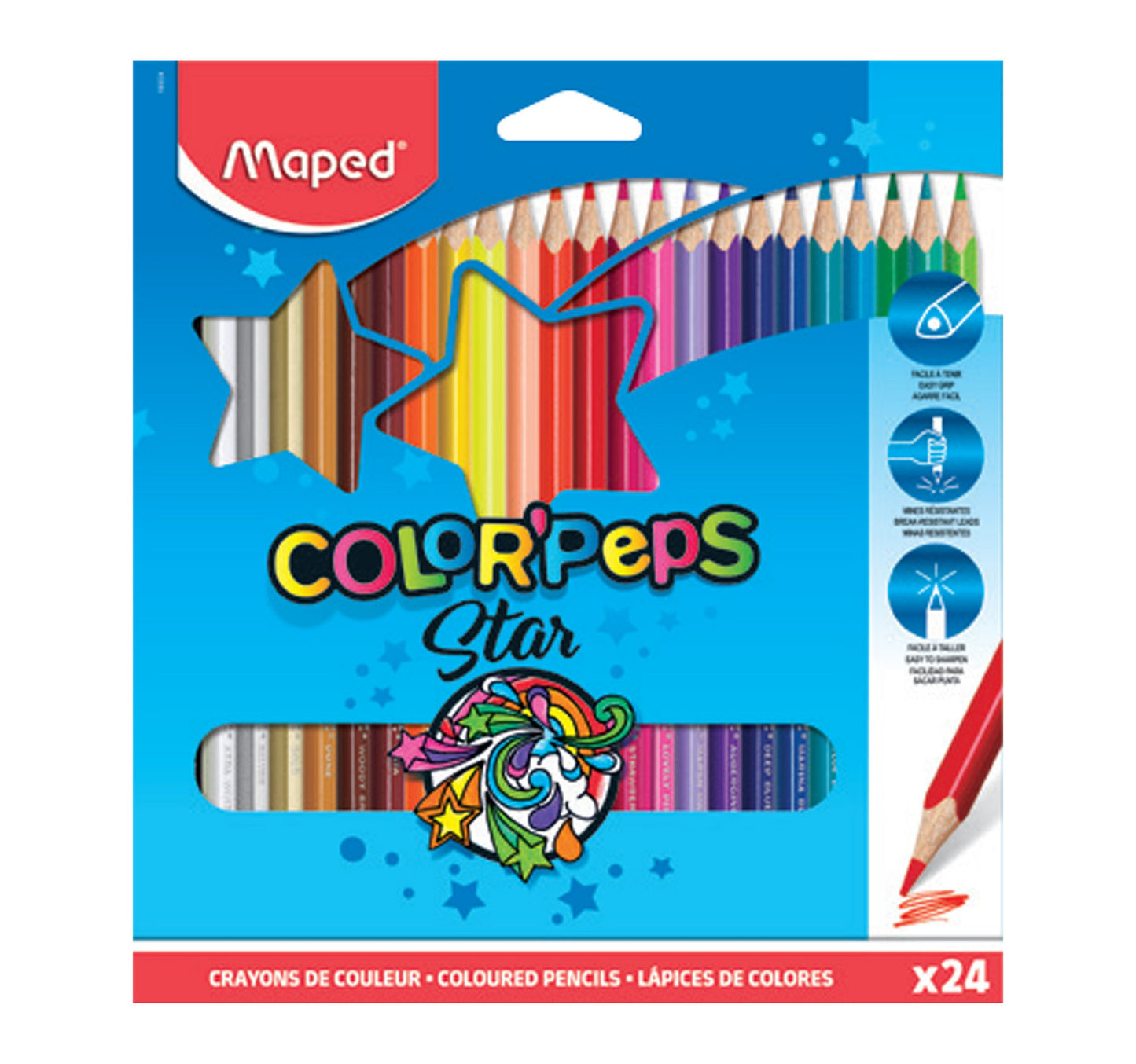 Maped Color'Peps Star Colour Pencils 24pcs