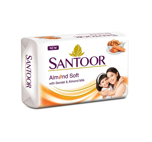 Santoor Soap White Sandal & Almond Milk 125 g