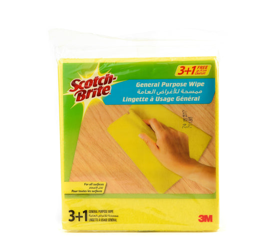 Scotch Brite General Purpose Wipes 3+1