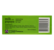 CY Gabriel Milk with Papaya Moisturizing Whitening Bar Soap 135 g