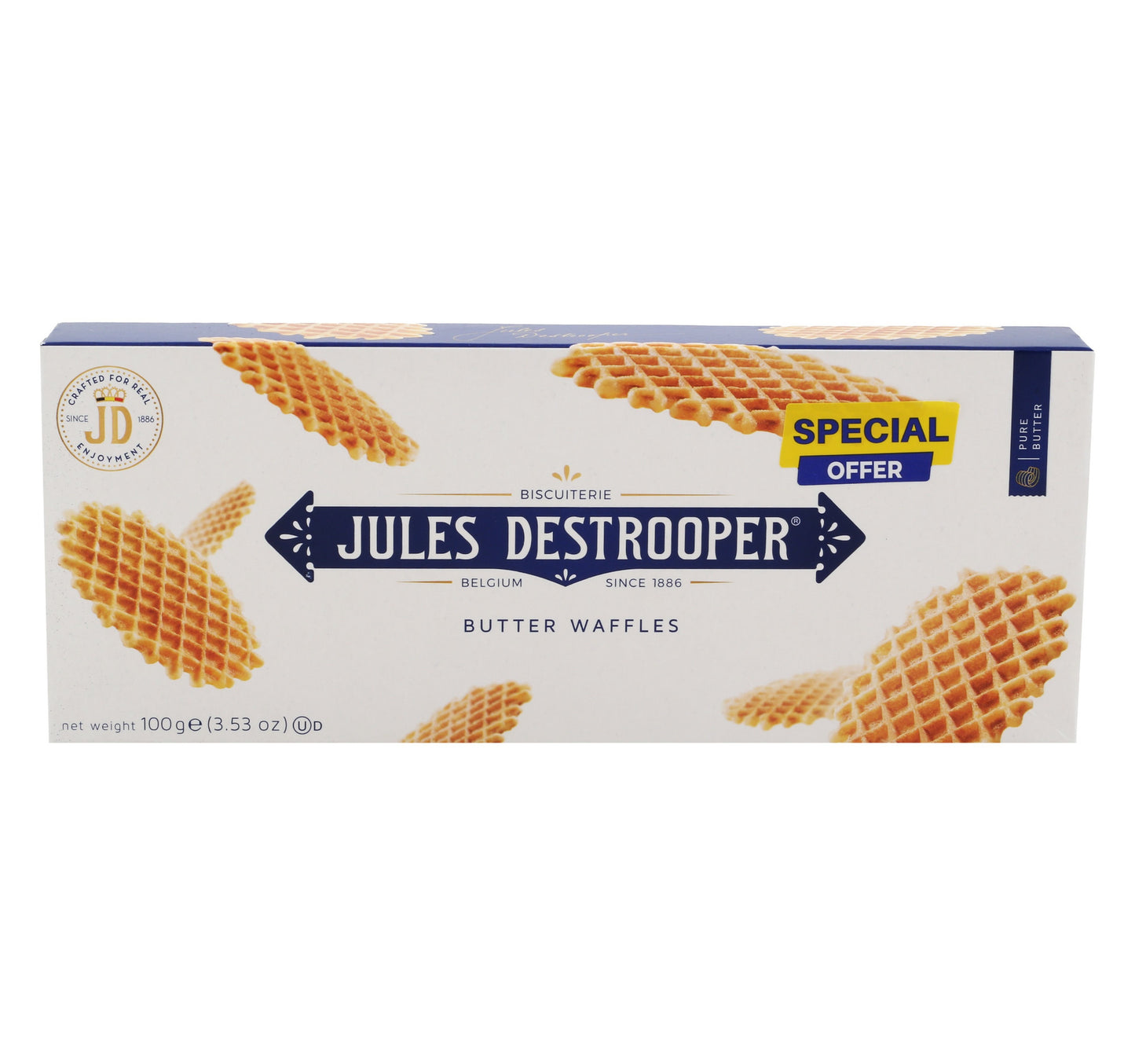 Jules Destrooper Butter Waffles Value Pack 100 g