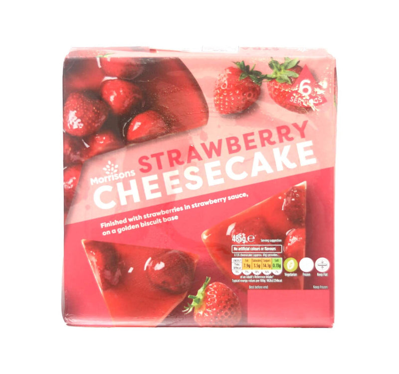 Morrisons Strawberry Cheesecake 485 g Lulu Hypermarket