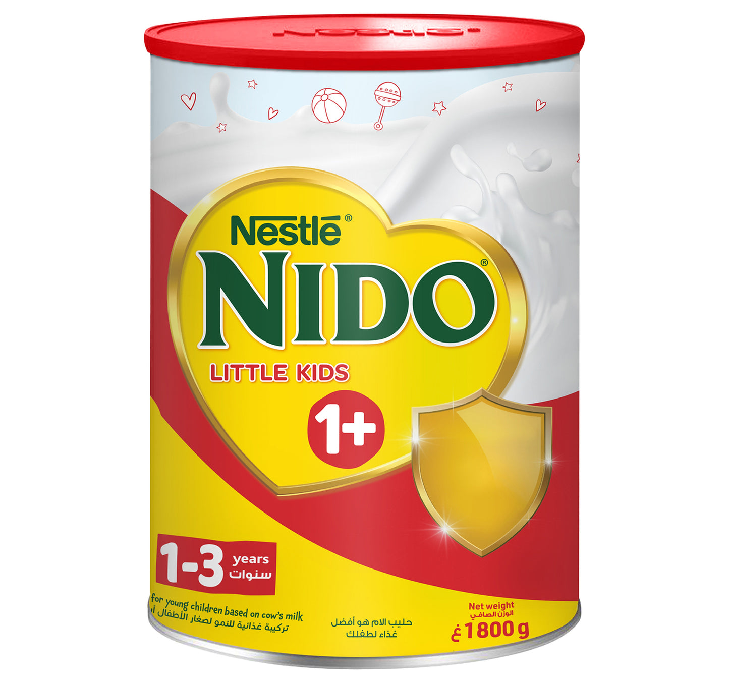 Nestle NIDO® Little Kids 1+ Growing Up Milk Powder Tin For Toddlers 1-3 Years 1.8 kg