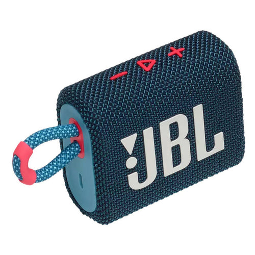 مكبرات صوت بلوتوث محمولة JBL GO 3 باللون الأزرق والوردي