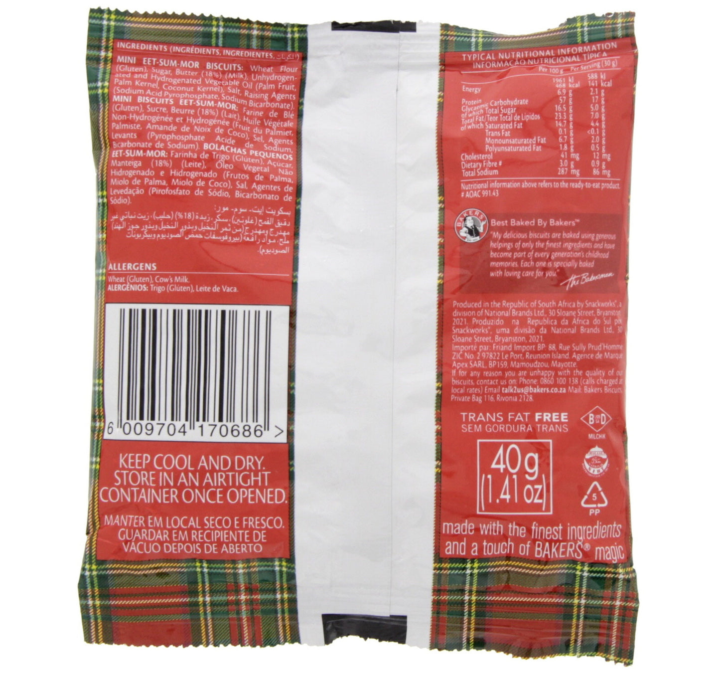 Bakers Mini EET-SUM-MOR Biscuits 40 g