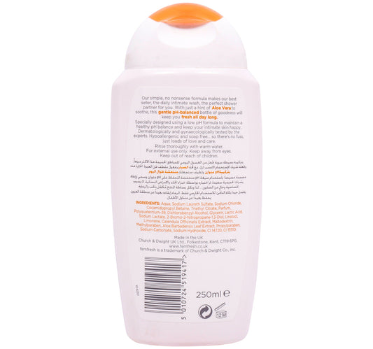 Fem Fresh Daily Intimate Wash With Aloe Vera 250 ml
