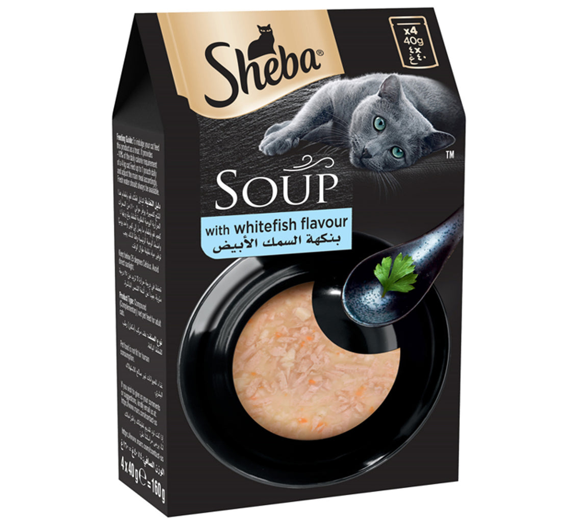 Sheba Cat Food Soup With White Fish Flavour 160 g