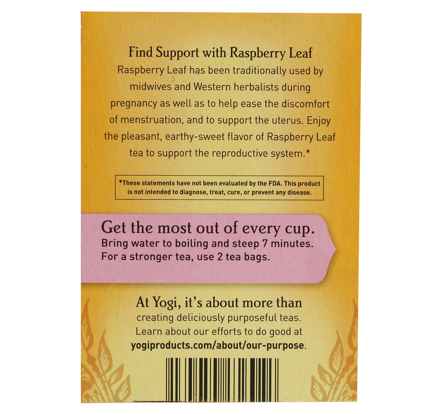 Yogi Women Raspberry Leaf Tea Bag 29 g