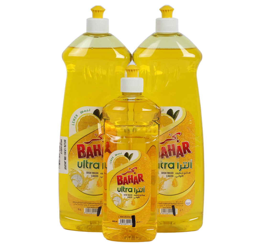 Bahar Dish Wash Liquid 2 x 1 Litre + 500 ml