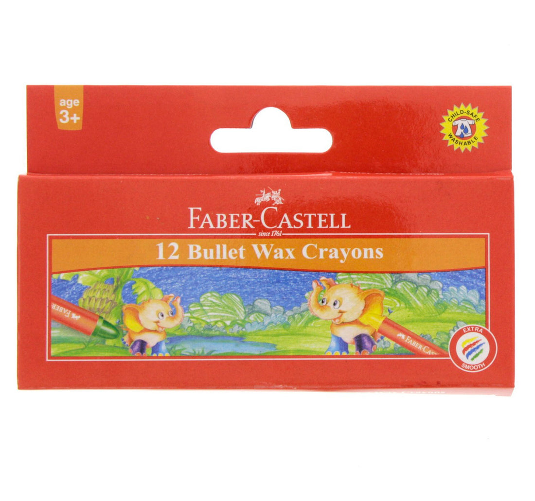 Faber-Castell Bullet Wax Crayons 12 Pieces