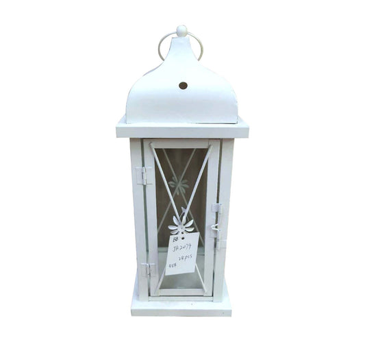 Maple Leaf Decorative Metal Fanoos Lantern 12x12x34cm JK2079